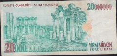 7.Emisyon 20 000 000 Lira C15 231772 Çok Temiz