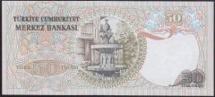 6.EMİSYON 1.TERTİP 50 LİRA F30 436782 ÇİLALTI ÇİL