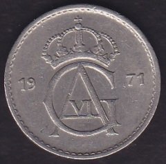 İsveç 50 Öre 1971