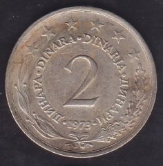 YUGOSLAVYA 2 DİNAR 1973