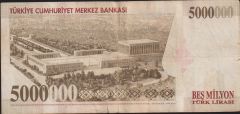 7.Emisyon 5 000 000 Lira K35 266939 Çok Temiz