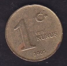 2005 Yılı 1 Kuruş
