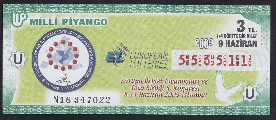 2009 9 HAZİRAN ÇEYREK BİLET