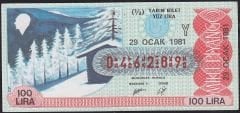 1981 29 Ocak Yarım Bilet - Y Serisi