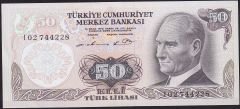 6.Emisyon 1.Tertip 50 Lira I02 744228 Çilaltı Çil