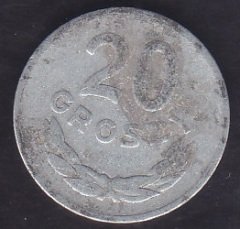 POLONYA 20 GROSZY 1949