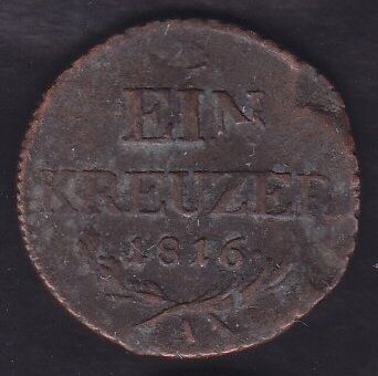 Avusturya 1 Kreuzer 1816