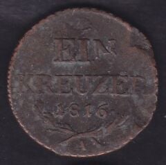 Avusturya 1 Kreuzer 1816