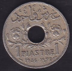 Suriye 1 Piastre 1936