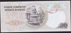 6.Emisyon 1.Tertip 50 Lira H88 560135 Çil