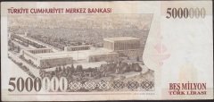 7.Emisyon 5 000 000 Lira J71 089106 Çok Temiz