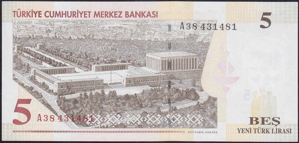 8.EMİSYON 5 YTL A38 431481 ÇİL