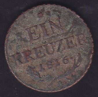 Avusturya 1 Kreuzer 1816