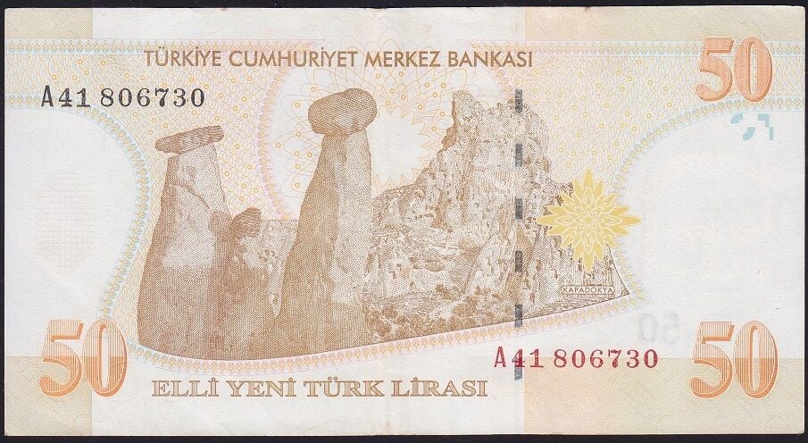 8.Emisyon 50 YTL A41 806730 Çok Çok Temiz+