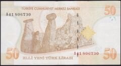 8.Emisyon 50 YTL A41 806730 Çok Çok Temiz+