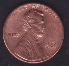 Amerika 1 Cent 1986