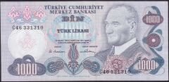 6.Emisyon 1.Tertip 1000 Lira C46 331310 Çilaltı