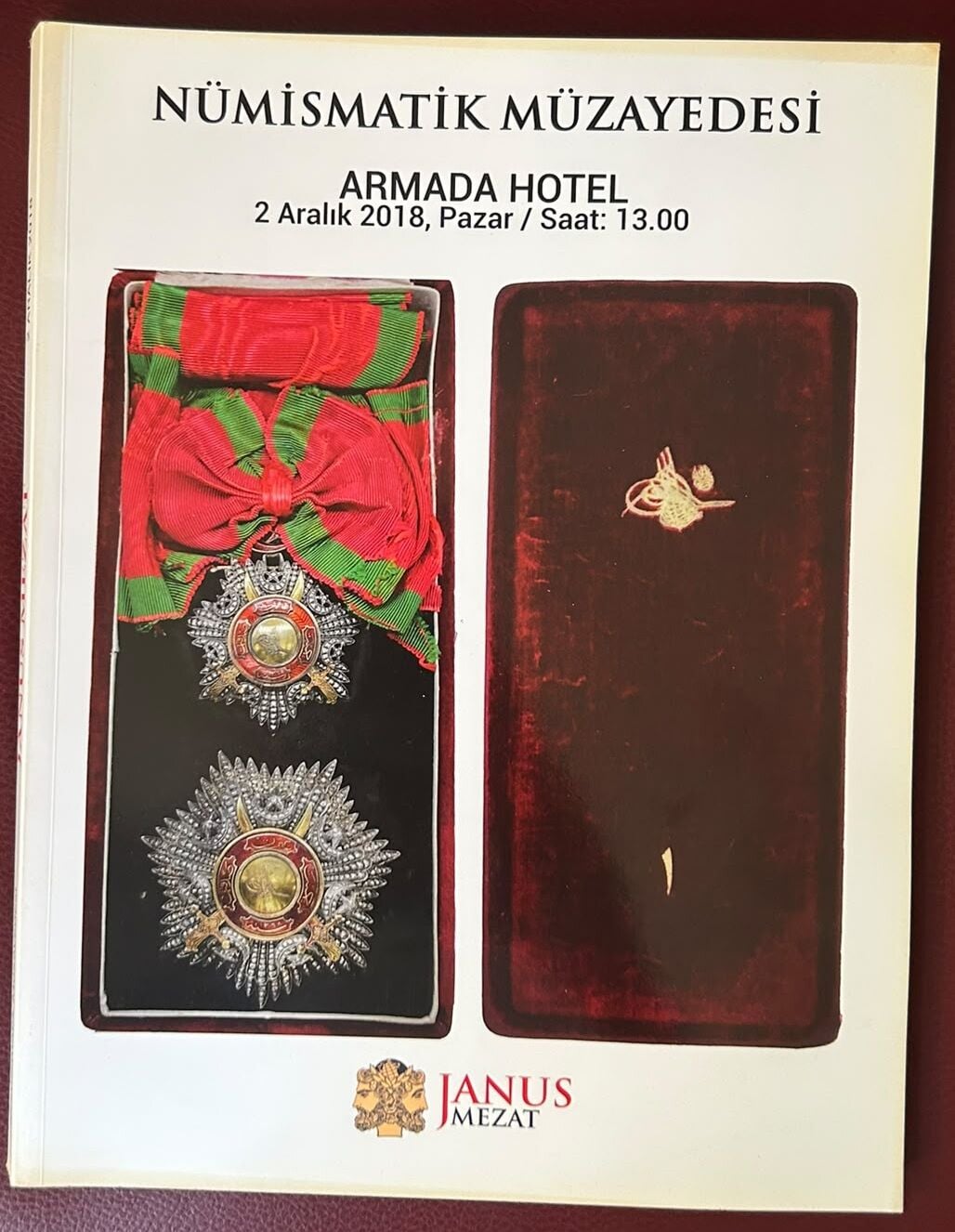 Janus Mezat Müzayede Kataloğu 2 Aralık 2018 Resimli 230 Sayfa