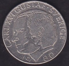 İsveç 1 Kron 1980