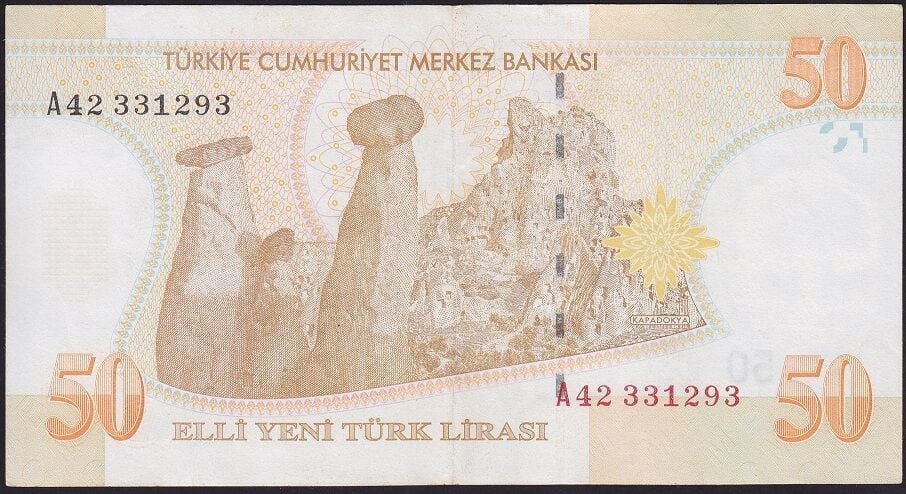 8.Emisyon 50 YTL A42 331293 Ççt Çilaltı