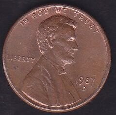 Amerika 1 Cent 1987 D