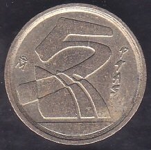 İspanya 5 Ptas 1998