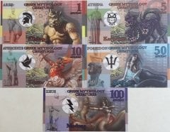 Yunan Mitolojisi 5 Adet Apaxmi Çil Fantazi Para Set
