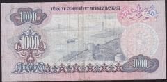 6.Emisyon 2.Tertip 1000 Lira C65 143752 Çok Temiz+