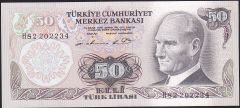 6.Emisyon 1.Tertip 50 Lira H82 202234 Çil