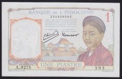FRENCH İNDOCHİNA 1 PİASTRE 1949 ÇİL P54d