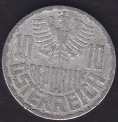 AVUSTURYA 10 GROSCHEN 1973