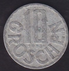 AVUSTURYA 10 GROSCHEN 1973