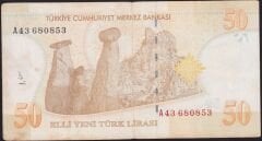 8.Emisyon 50 YTL A43 680853 Çok Temiz