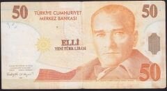 8.Emisyon 50 YTL A43 680853 Çok Temiz