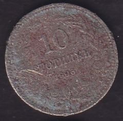 Bulgaristan 10 Stotinka 1906