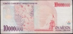 7.Emisyon 10 000 000 Lira A79 139961 Çok Temiz+