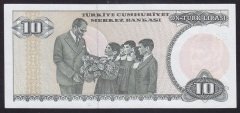 7.EMİSYON 2.TERTİP 10 LİRA E38 455819 ÇÇT +