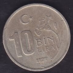 1997 Yılı 10.000 Lira Kalın Baskı