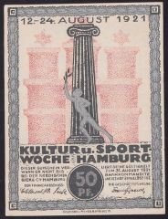 Almanya 50 Pfennig Notgeld 1921 Çil