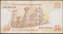 8.Emisyon 50 YTL A46 845142 Çok Temiz