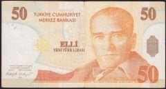 8.Emisyon 50 YTL A46 845142 Çok Temiz