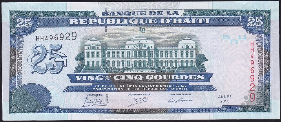 Haiti 25 Gourdes 2015 Ççt Çilaltı