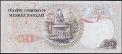 6.Emisyon 1.Tertip 50 Lira H66 672474 Çok Temiz+