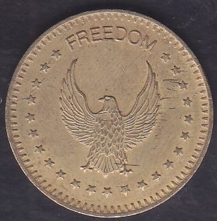 NO CASH VALUE -KARTAL FİGÜRLÜ JETON
