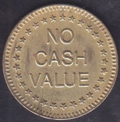 NO CASH VALUE -KARTAL FİGÜRLÜ JETON