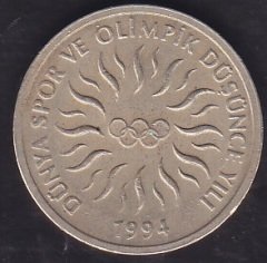 1994 Yılı 10000 Lira Dünya Spor ve Olimpik ve Düşünce Yılı
