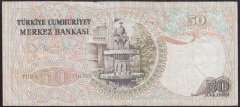 6.EMİSYON 1.TERTİP 50 LİRA E59 236902 ÇOK TEMİZ +