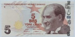 9.EMİSYON 5 LİRA 1.TERTİP A549 2822xx ÇİL