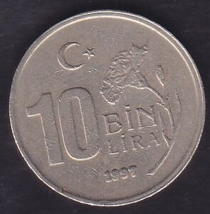 1997 Yılı 10.000 Lira Kalın Baskı