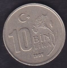 1997 Yılı 10.000 Lira Kalın Baskı